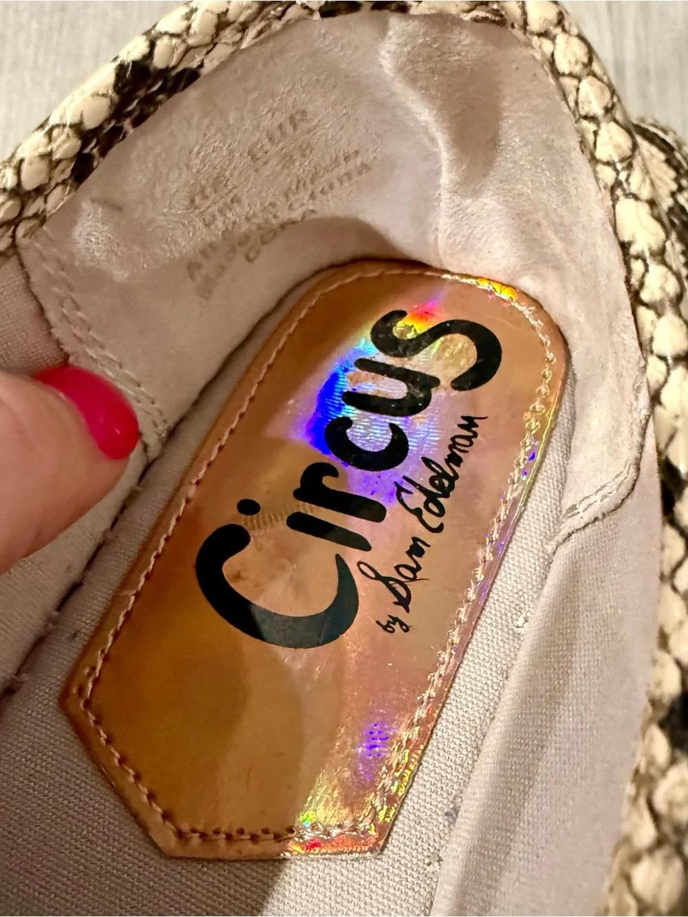 Circus by Sam Edelman Snake-Print Espadrille Platform Loafers
